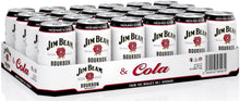Lade das Bild in den Galerie-Viewer, Jim Beam Bourbon & Cola 10% Wiskey Mixgetränk Dose 24x 330ml