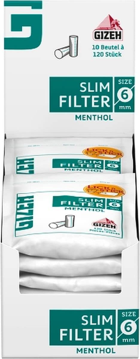 GIZEH Slim Filter Menthol