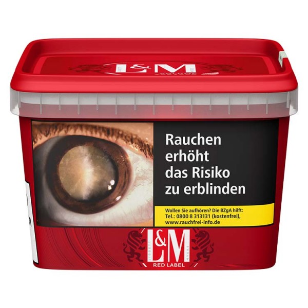 L&M Red Volumen Zigarettentabak Eimer 185 Gramm