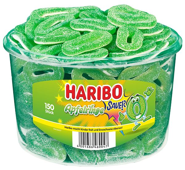 HARIBO Saure Apfelringe