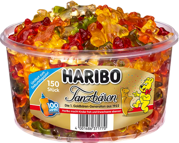 HARIBO Tanzbären 150 Portionen (1,2 kg)