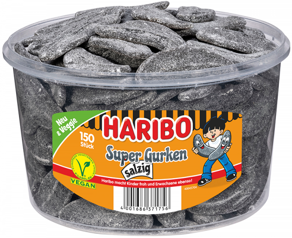 Haribo Super Gurken salzig 150 Stck