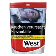 West Red Zigarettentabak Volumen Zip-Beutel 85 Gramm