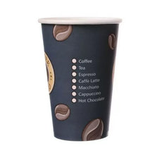 Lade das Bild in den Galerie-Viewer, Kaffeebecher Top 50Stk. &quot;Coffee to go&quot;, Pappe beschichtet 300ml
